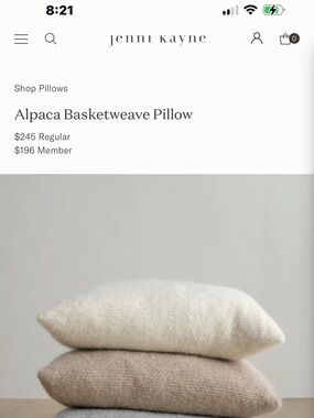 Jenni Kayne Alpaca Basketweave Pillows